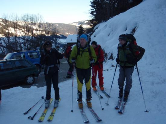 Départ du raid dans le Beaufortain