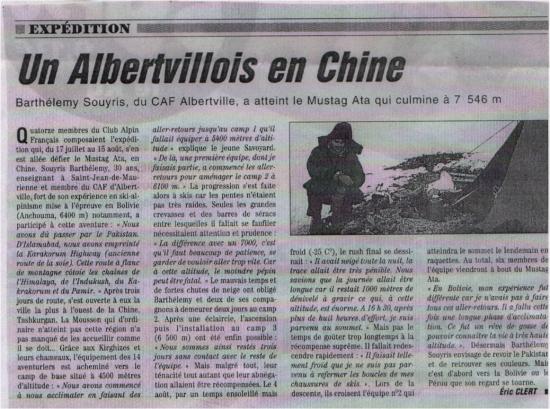 Article Dauphiné Libéré