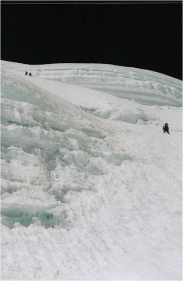 Mur avant l'arête finale