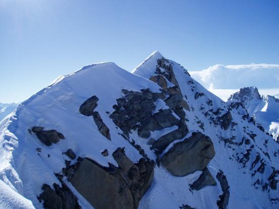 Traversée des Courtes : arrivée au sommet